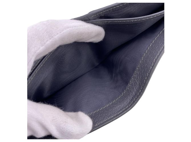 Portafoglio bi-fold Gucci Gray GG Supreme - vista 7