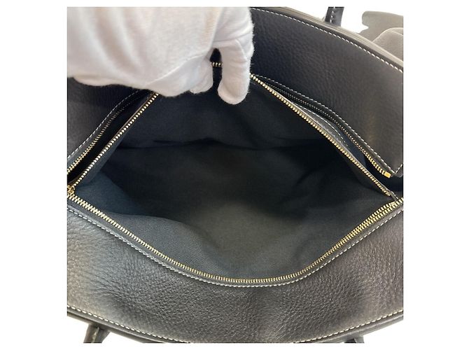 Borsa Tote Salvatore Ferragamo in pelle nera - vista 11