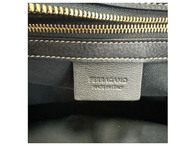 Borsa Tote Salvatore Ferragamo in pelle nera - vista 12