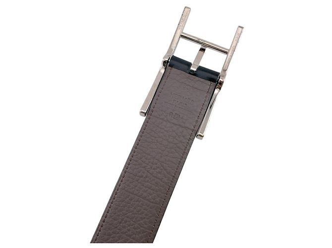 Hermès Api Gürtel 90 Schwarz Leder - Ansicht 10
