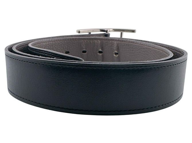 Hermès Api Gürtel 90 Schwarz Leder - Ansicht 3