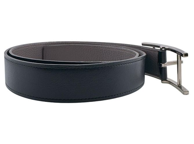 Hermès Api Gürtel 90 Schwarz Leder - Ansicht 4