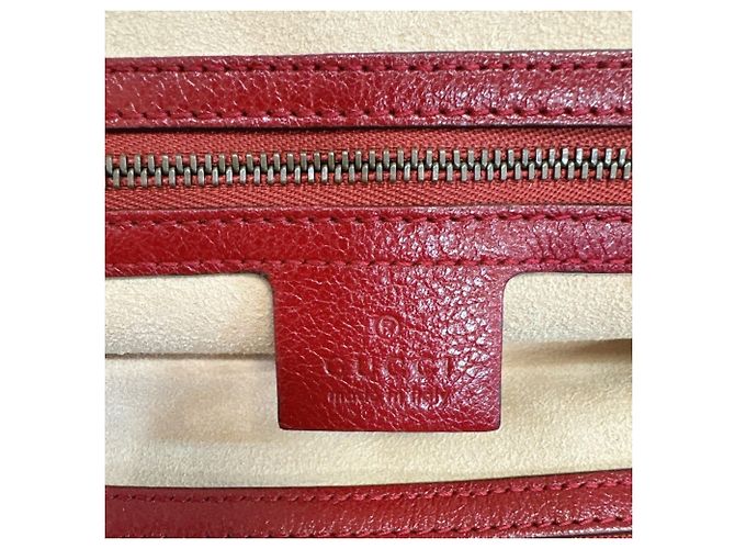 Borsa Gucci Liber Medium - Pelle rossa - vista 10