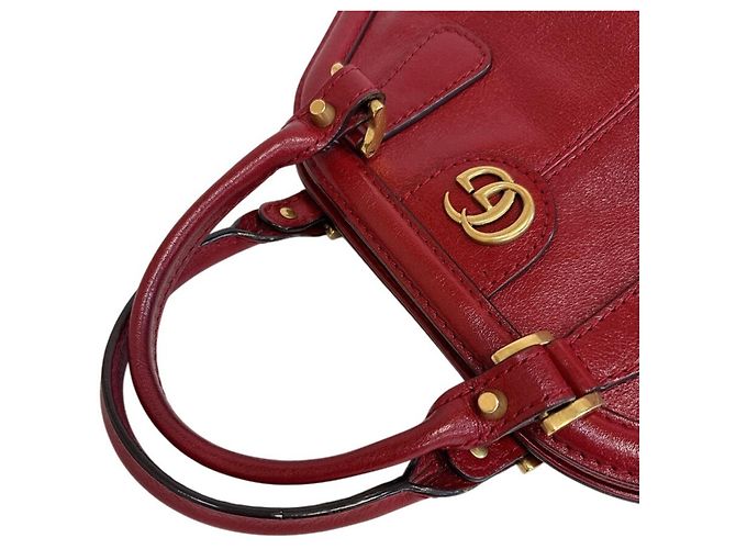 Borsa Gucci Liber Medium - Pelle rossa - vista 3