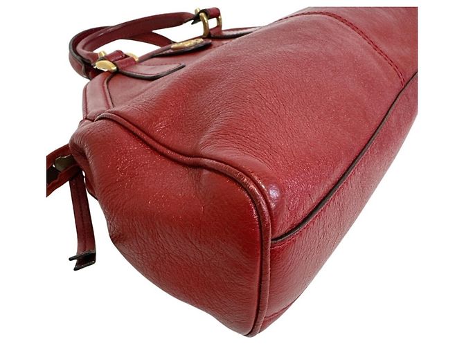 Borsa Gucci Liber Medium - Pelle rossa - vista 4