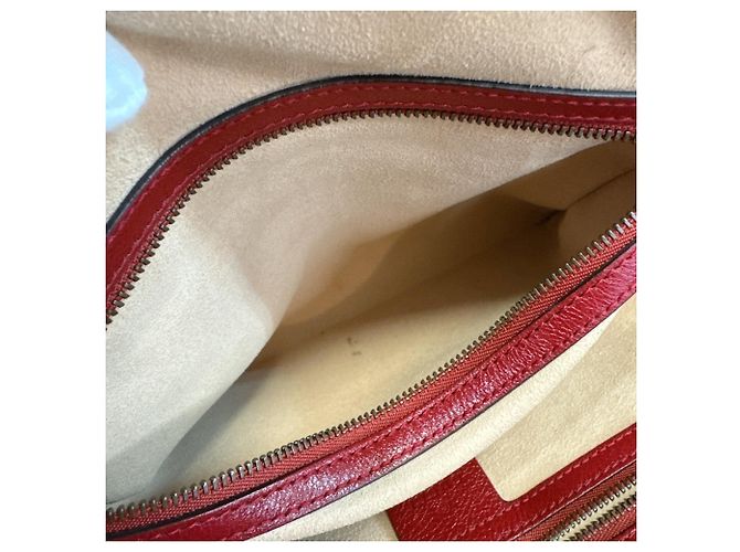 Borsa Gucci Liber Medium - Pelle rossa - vista 8
