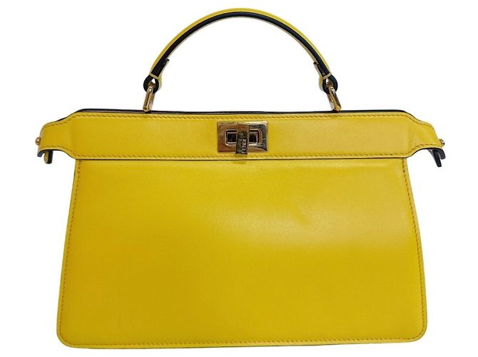 Borsa a mano in pelle Fendi Peekaboo I.U East-West - vista 2