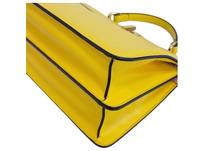 Borsa a mano in pelle Fendi Peekaboo I.U East-West - vista 3