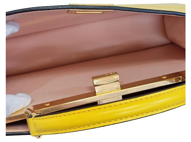 Borsa a mano in pelle Fendi Peekaboo I.U East-West - vista 6