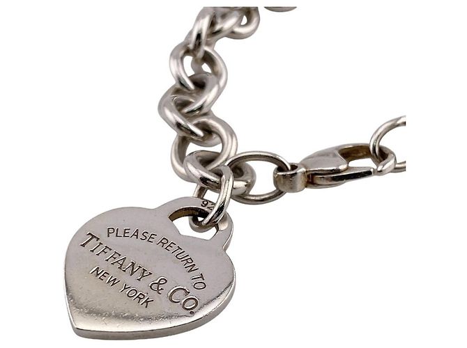 Autre Marque Bracciale con charm Tiffany Return to in argento sterling - vista 2