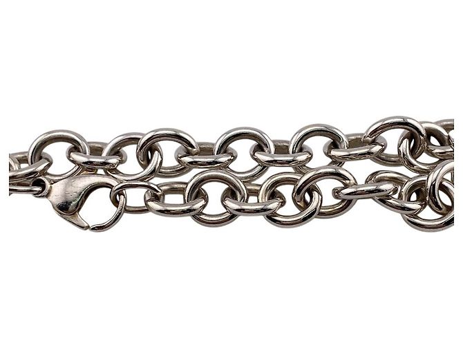 Autre Marque Bracciale con charm Tiffany Return to in argento sterling - vista 4