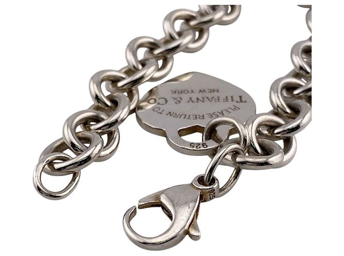 Autre Marque Bracciale con charm Tiffany Return to in argento sterling - vista 8