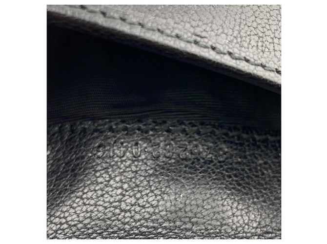 Portafoglio bi-fold Gucci in pelle nera - vista 8