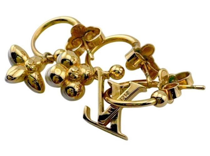 Louis Vuitton Floragram Ohrringe Set aus 3 - Ansicht 4