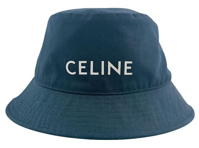 Céline Chapéu Bucket Celine em algodão preto - vista 5