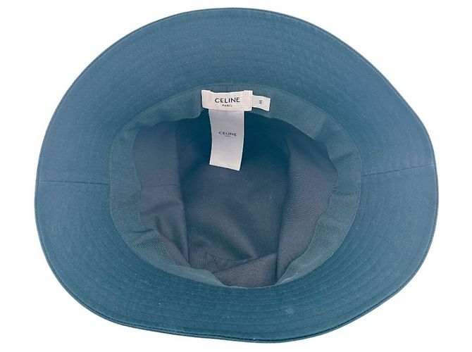 Céline Chapéu Bucket Celine em algodão preto - vista 7