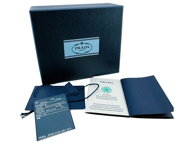 Presilha de cabelo Prada 1IF087 com placa triangular - vista 7