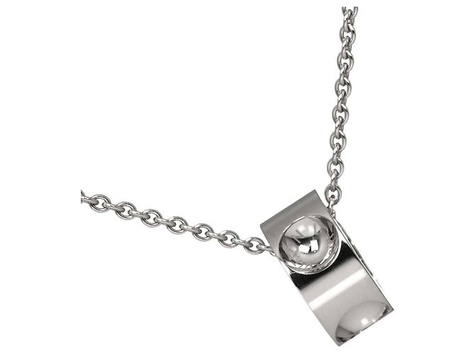 Colar com Pendente Empreinte Louis Vuitton em Ouro Branco 18K - vista 3