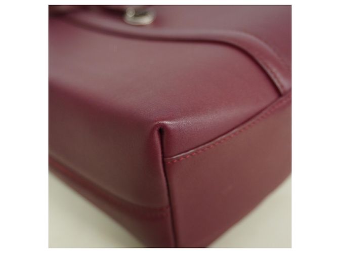 Borsa a tracolla Cartier in pelle Bordeaux - vista 6