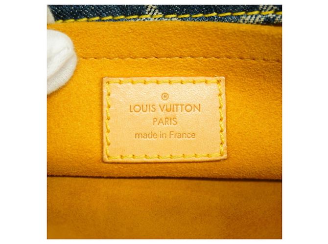 Louis Vuitton Monogram Denim Flat Shopper Handtasche - Ansicht 5