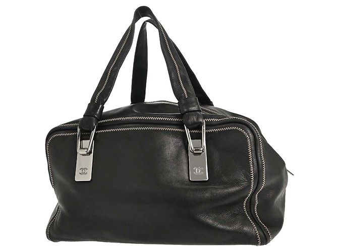 Chanel Vintage Bowler Lambskin Medium - vista 2