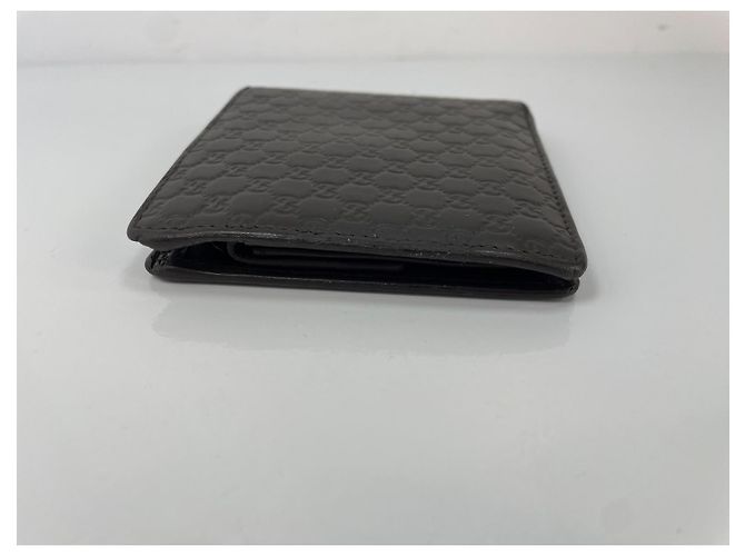 Portafoglio Gucci GG Monogram in pelle marrone scuro - vista 4