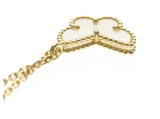 Pendente Farfalla Sweet Alhambra Van Cleef & Arpels in Oro Bianco 18K con Turchese - vista 7