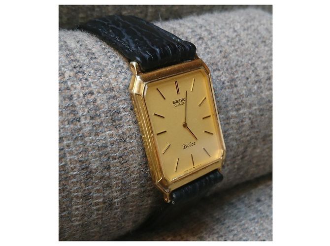 Goldplattierte Quarzuhren, Seiko Dolce ref. 6730-5540 - Ansicht 2