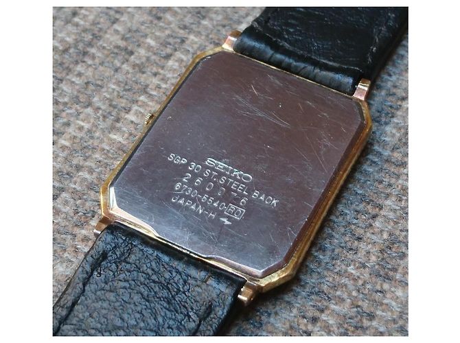 Goldplattierte Quarzuhren, Seiko Dolce ref. 6730-5540 - Ansicht 4