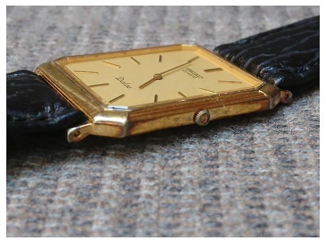 Goldplattierte Quarzuhren, Seiko Dolce ref. 6730-5540 - Ansicht 6