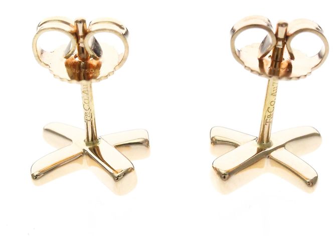 Tiffany & Co. Paloma Picasso Graffiti X Stud 18K Yellow Gold Mini - vista 4
