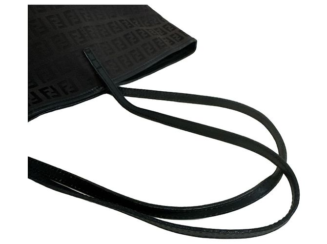 Fendi Shopper aus Zucchino-Canvas in Braun - Ansicht 5