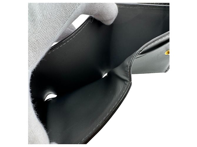 Fendi Auroch FF Leder Tri-fold Geldbörse - Ansicht 10