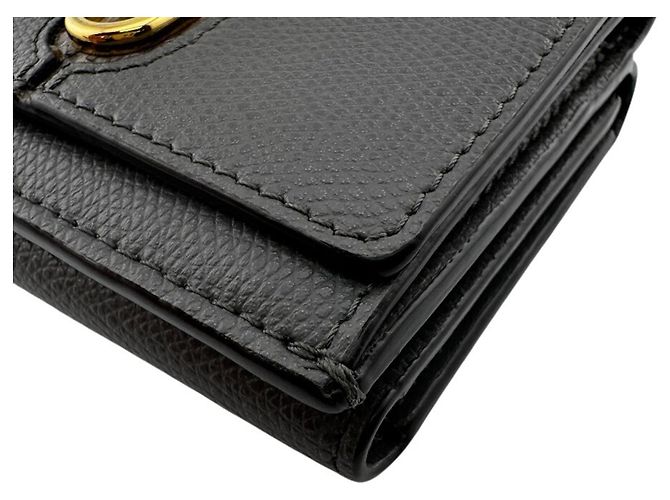Fendi Auroch FF Leder Tri-fold Geldbörse - Ansicht 4