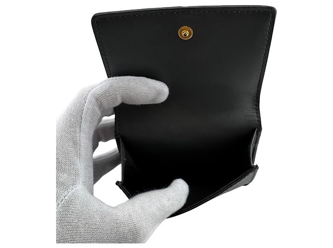 Fendi Auroch FF Leder Tri-fold Geldbörse - Ansicht 8