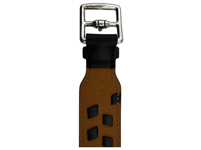Hermès HERMES Etrivière Armband aus perforiertem Leder - Ansicht 6