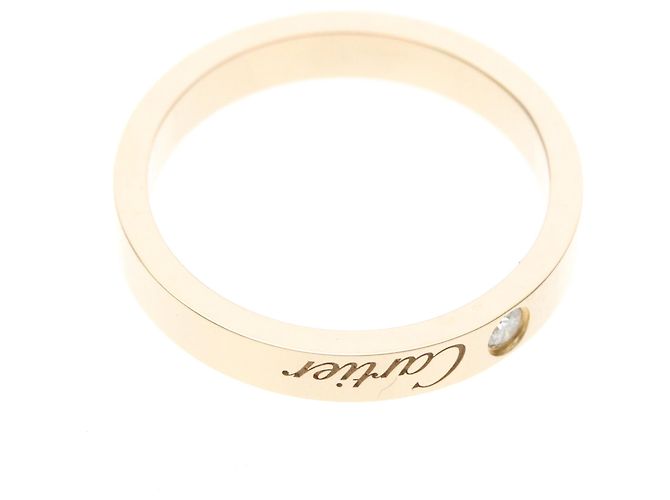 C de Cartier Ehering aus Platin mit Diamant - Ansicht 5