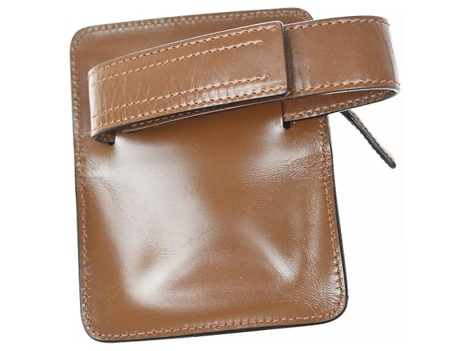 Prada Logo Pouch aus Leder - Ansicht 2