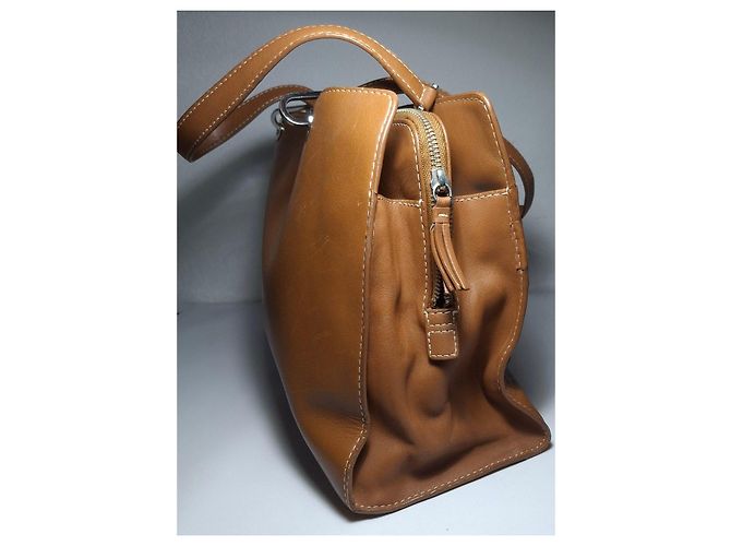 Bolsa Lancel em couro castanho - vista 4