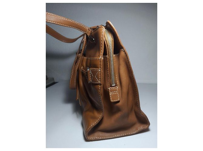 Bolsa Lancel em couro castanho - vista 6