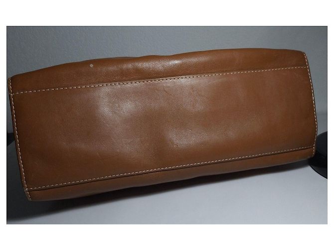 Bolsa Lancel em couro castanho - vista 8