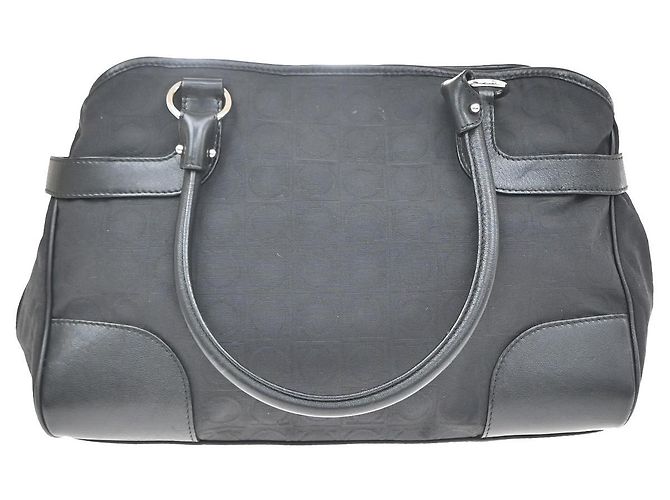 Borsa Tote Salvatore Ferragamo Gancini Canvas - vista 2