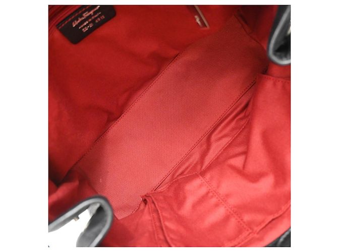 Borsa Tote Salvatore Ferragamo Gancini Canvas - vista 5