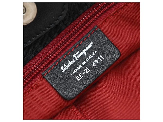 Borsa Tote Salvatore Ferragamo Gancini Canvas - vista 6