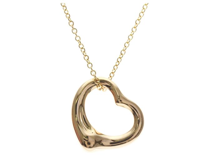 Tiffany & Co. Elsa Peretti Pendente Cuore Aperto Oro Rosa 18K 16mm - vista 2