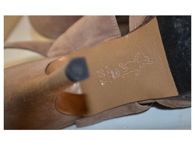 Marni Brown Suede Platform Heel Sandals - view 6