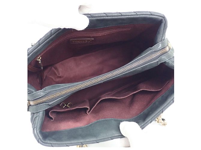 Chanel Shopper aus schwarzem Leder - Ansicht 9