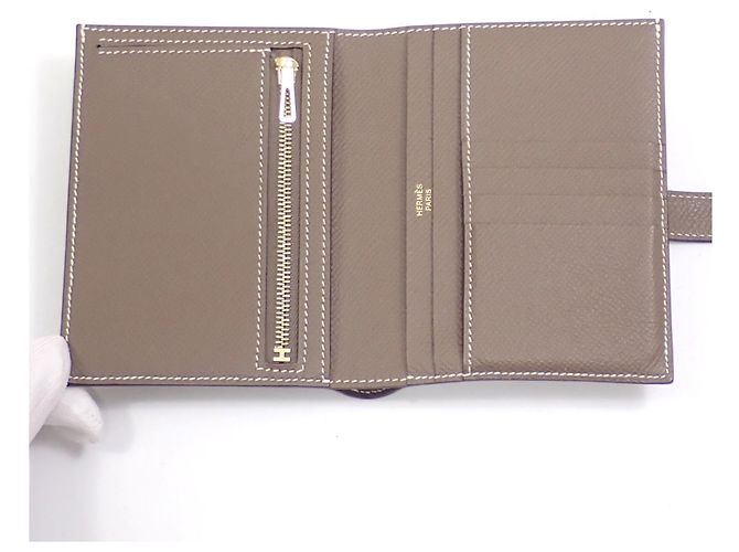 Hermès Portafoglio bi-fold Hermes Bearn Compact - vista 5