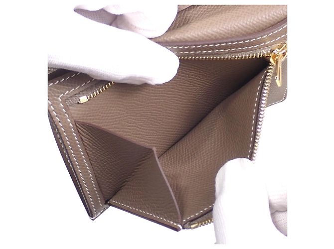 Hermès Portafoglio bi-fold Hermes Bearn Compact - vista 7