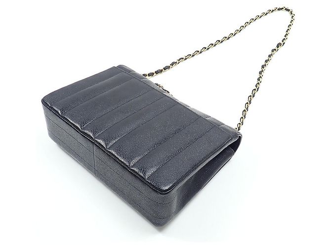 Borsa a tracolla Chanel con catena nera - vista 2